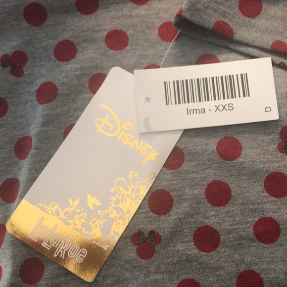 🆕 LuLaRoe •Disney• Minnie Mouse Polka Dot Irma Tunic - Picture 7 of 8